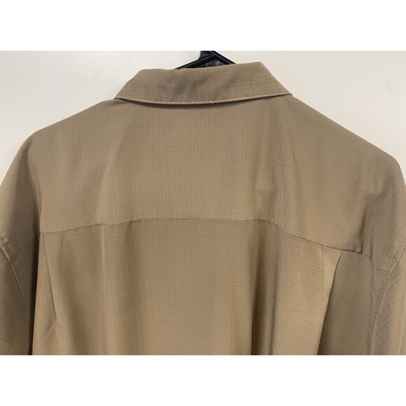 Vintage Fulton Street Shirt Works‎ Button Down Sand Brown Size 2XLT Made In USA - Picture 8 of 10